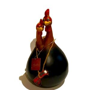 Farm Animal Chalk Board- 2 Roasters  Chalkboard by  Galt- RARE FIND